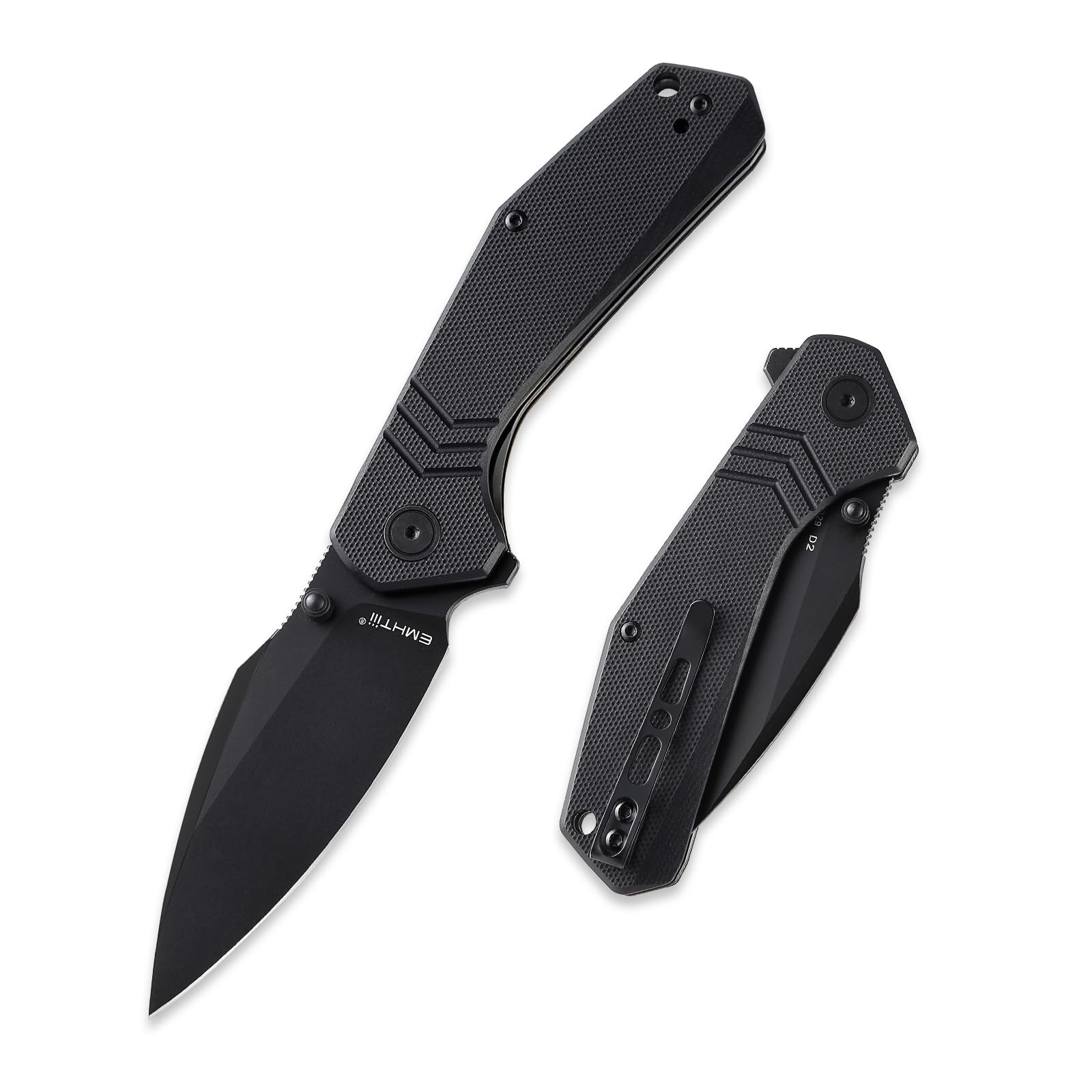 E029 Складной карманный нож EDC — накладки рукояти из G10, замок Liner Lock и переставляемая клипса